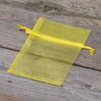 Bolsas de organza 9 x 12 cm - amarillo Semana Santa