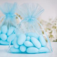 Bolsas de organza 9 x 12 cm - azul claro Para niños