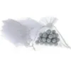 Bolsas de organza 9 x 12 cm - blanco Bolsas pequeñas