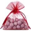 Bolsas de organza 9 x 12 cm - granate Bolsas granate