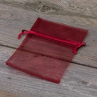 Bolsas de organza 9 x 12 cm - granate Lavanda y productos secos perfumados
