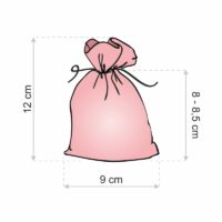 Bolsas de organza 9 x 12 cm - granate Bolso de la Navidad
