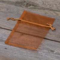 Bolsas de organza 9 x 12 cm - marrón Bolsas de organza