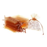 Bolsas de organza 9 x 12 cm - marrón Bolsas pequeñas