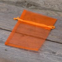 Bolsas de organza 9 x 12 cm - naranja Lavanda y productos secos perfumados