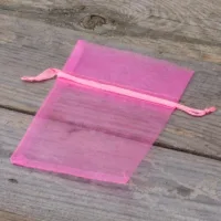 Bolsas de organza 9 x 12 cm - rosas Bolsas ocasionales