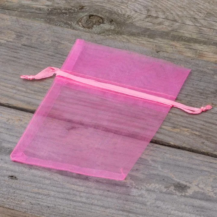 Bolsas de organza 9 x 12 cm - rosas Bolsas ocasionales