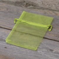 Bolsas de organza 9 x 12 cm - verde Lavanda y productos secos perfumados