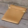 Bolsas de satén 10 x 13 cm - dorado Velas