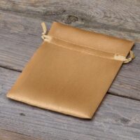 Bolsas de satén 10 x 13 cm - dorado Velas