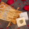 Bolsas de satén 10 x 13 cm - dorado Agradecimiento a los invitado