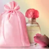 Bolsas de satén 10 x 13 cm - dorado Navidad