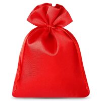 Bolsas de satén 10 x 13 cm - rojo Bolsas de satén