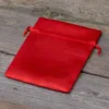 Bolsas de satén 10 x 13 cm - rojo Bolsas pequeñas