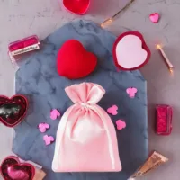 Bolsas de satén 10 x 13 cm - rosa claro Para niños