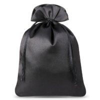 Bolsas de satén 12 x 15 cm - negro Bolsas de satén