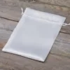 Bolsas de satén 13 x 18 cm - blanco Bolsas blancas