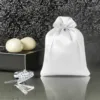 Bolsas de satén 13 x 18 cm - blanco Bolso de la Navidad