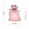 Bolsas de satén 15 x 20 cm - blanco Baby Shower