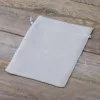 Bolsas de satén 15 x 20 cm - gris plata San Valentín