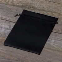 Bolsas de satén 15 x 20 cm - negro Bolsas negras