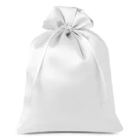Bolsas de satén 18 x 24 cm - blanco Bolsas medianas 18x24 cm