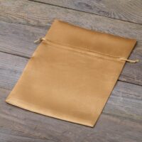 Bolsas de satén 18 x 24 cm - dorado San Valentín
