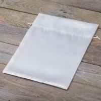 Bolsas de satén 26 x 35 cm - blanco Ropa y ropa interior