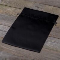 Bolsas de satén 26 x 35 cm - negro Halloween