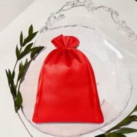 Bolsas de satén 26 x 35 cm - rojo Ropa y ropa interior