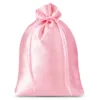 Bolsas de satén 26 x 35 cm - rosa claro Bolsas grandes de satén