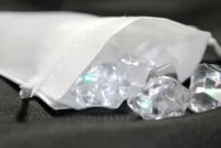 Bolsas de satén 8 x 10 cm - blanco Bolsas ocasionales