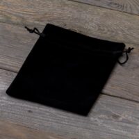 Bolsas de terciopelo 12 x 15 cm - negro Bolsas de terciopelo