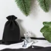 Bolsas de terciopelo 12 x 15 cm - negro Primera comunión