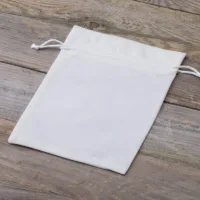 Bolsas de terciopelo 15 x 20 cm - blanco Bautismo