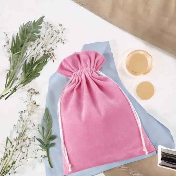 Bolsas de terciopelo 15 x 20 cm - rosa claro Bautismo