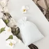 Bolsas de terciopelo 18 x 24 cm - blanco Día de la Mujer