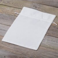 Bolsas de terciopelo 22 x 30 cm - blanco Bolso de la Navidad