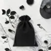 Bolsas de terciopelo 22 x 30 cm - negro Ropa y ropa interior