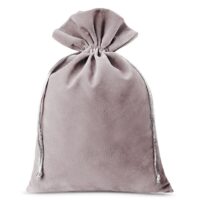 Bolsas de terciopelo 26 x 35 cm - gris plata Bolsas grandes 26x35 cm