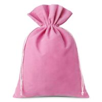 Bolsas de terciopelo 26 x 35 cm - rosa claro Grandes bolsas de terciopelo