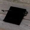 Bolsas de terciopelo 8 x 10 cm - negro Bolsas negras