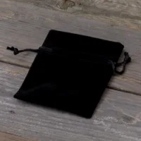 Bolsas de terciopelo 8 x 10 cm - negro Bolsas negras