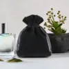 Bolsas de terciopelo 8 x 10 cm - negro Bolsas pequeñas