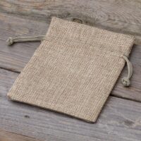 Bolsas de yute 11 x 14 cm - natural