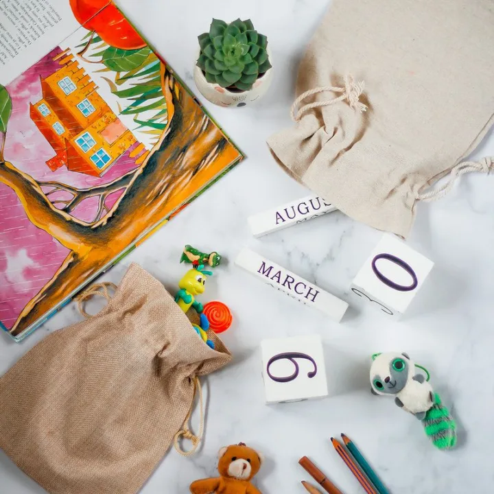 Bolsas de yute 12 x 15 cm - natural claro Bolsas para lavanda