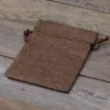 Bolsas de yute 12 x 15 cm - natural oscuro Bolsa de yute