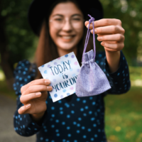 Bolsas de yute 13 x 18 cm - violeta claro Día de la Mujer