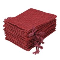 Bolsas de yute 13 x 18 cm - granate Para niños
