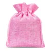 Bolsas de yute 13 x 18 cm - rosa claro Bolsas rosas